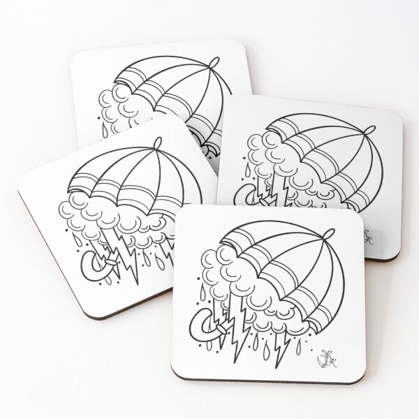 Item preview, American traditional umbrella flash. designed and sold by ReaperRoseCo.