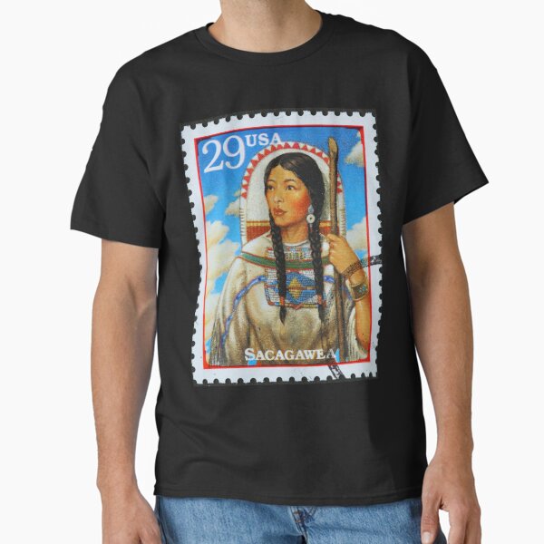 Item preview, NATIVE AMERICAN SACAGAWEA POST STAMP designed and sold by NOMADIC ART.