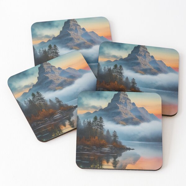 Item preview, Misty Mountain Sunset designed and sold by tobyheward.