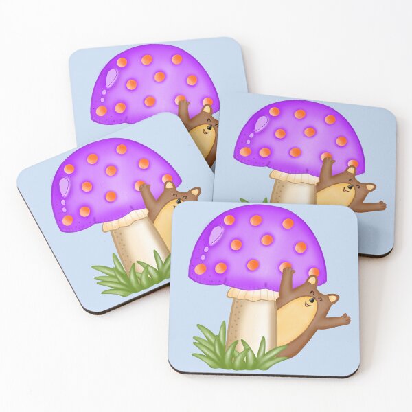 Item preview, Cute groundhog with Mushroom hat  designed and sold by Onanong2531.