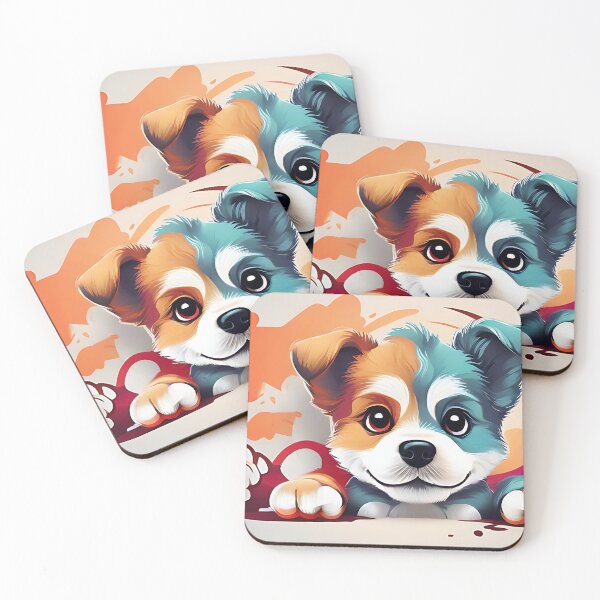 Item preview, Colorful watercolor dog designed and sold by Nanu82.