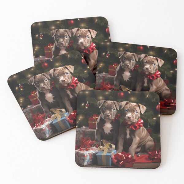 Item preview, Christmas Pitt Bull Puppies designed and sold by Samuelsboro.