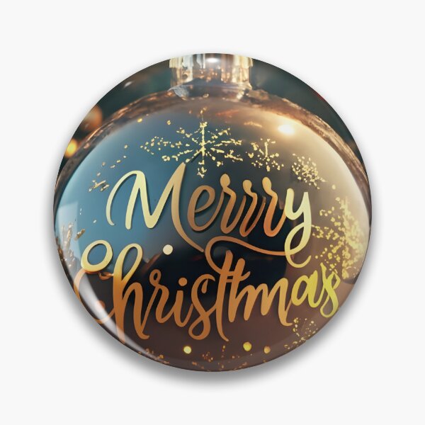 Item preview, Beautiful Christmas Ball with the Name "Merry Christmas" and Hyper-Realistic Decorations designed and sold by Cosmoverso.