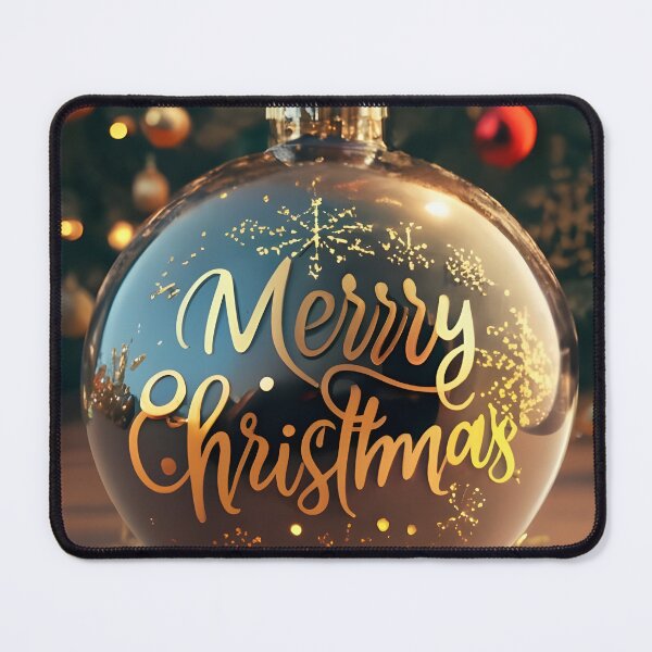 Item preview, Beautiful Christmas Ball with the Name "Merry Christmas" and Hyper-Realistic Decorations designed and sold by Cosmoverso.