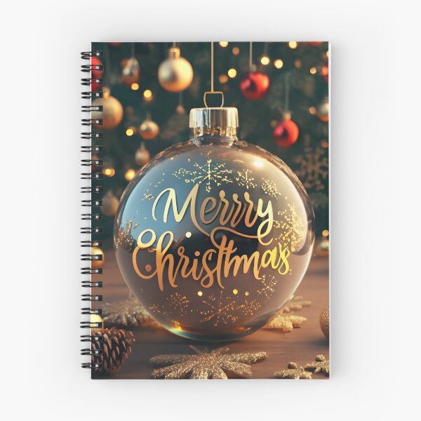 Item preview, Beautiful Christmas Ball with the Name "Merry Christmas" and Hyper-Realistic Decorations designed and sold by Cosmoverso.