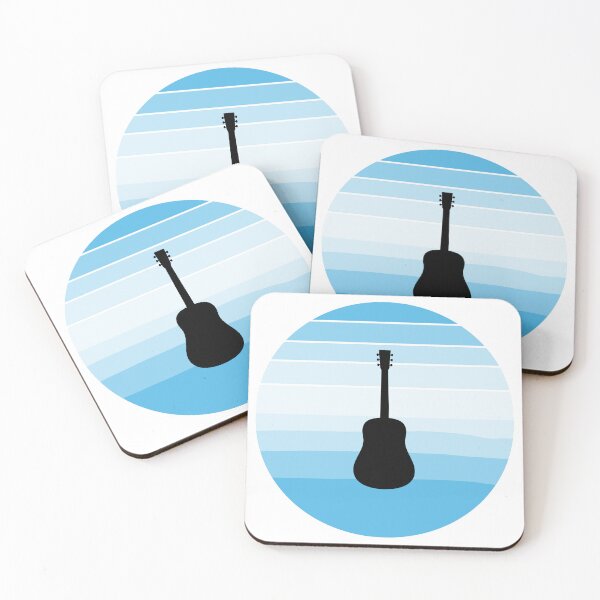 Item preview, Retro Sunset Acoustic Guitar Silhouette designed and sold by JPareDesign.