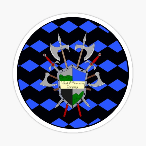 Westhill Mercenary Company Symbol Sticker