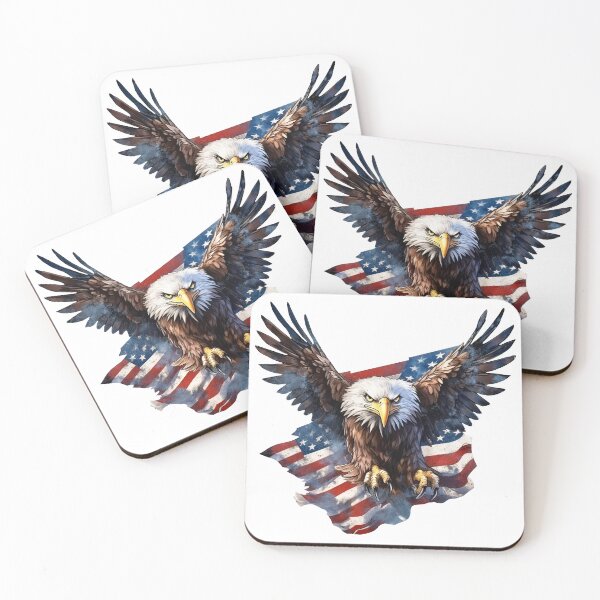 Item preview, Patriotic Eagle with Stars and Sripes designed and sold by AmericaFreedom.