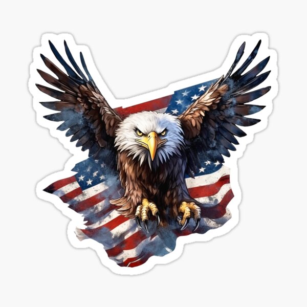 Item preview, Patriotic Eagle with Stars and Sripes designed and sold by AmericaFreedom.