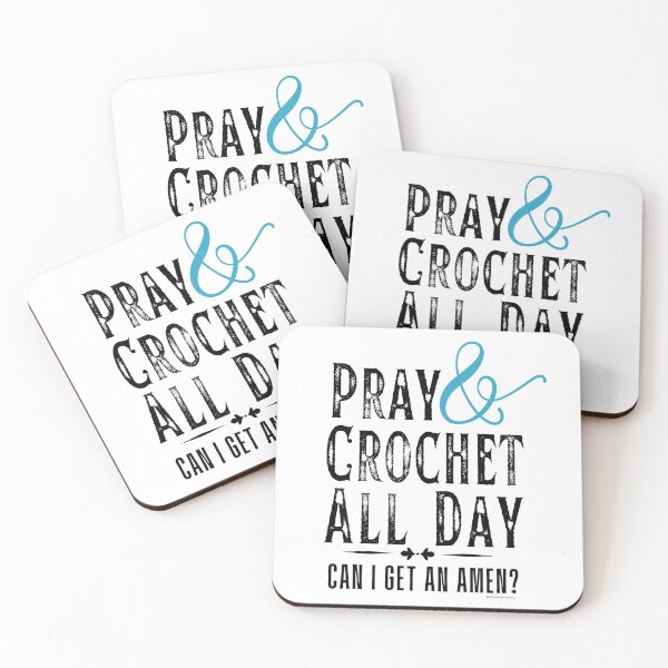 Item preview, Pray & Crochet All Day designed and sold by runawaycrochet.