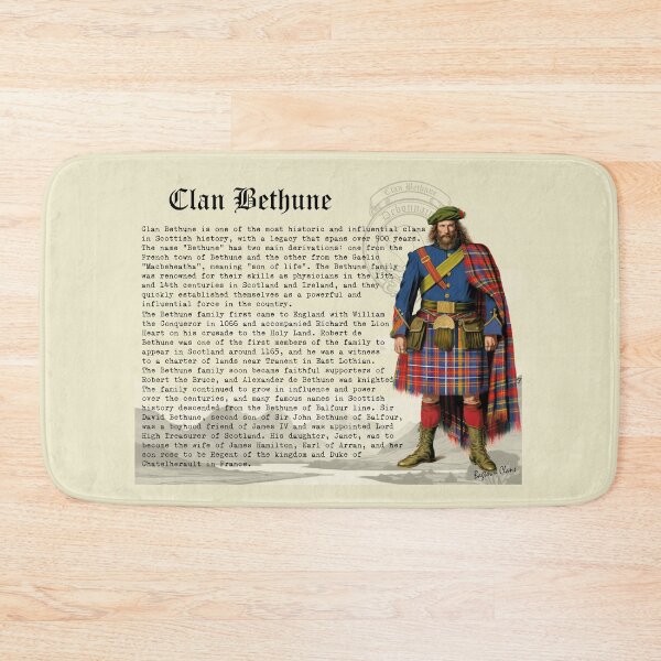 Item preview, Clan Bethune Scottish History  designed and sold by BagTown Clans.
