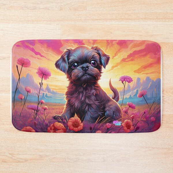 Item preview, Whimsical Y2K Rainbow Brussels Griffon Merchandise - Charm in Every Hue! designed and sold by ChromaKins.