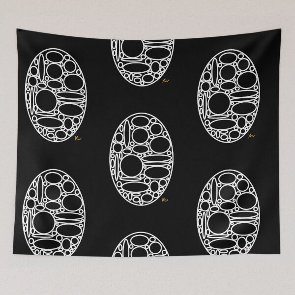 Item preview, Abstract Oval on Black designed and sold by Happy-K.