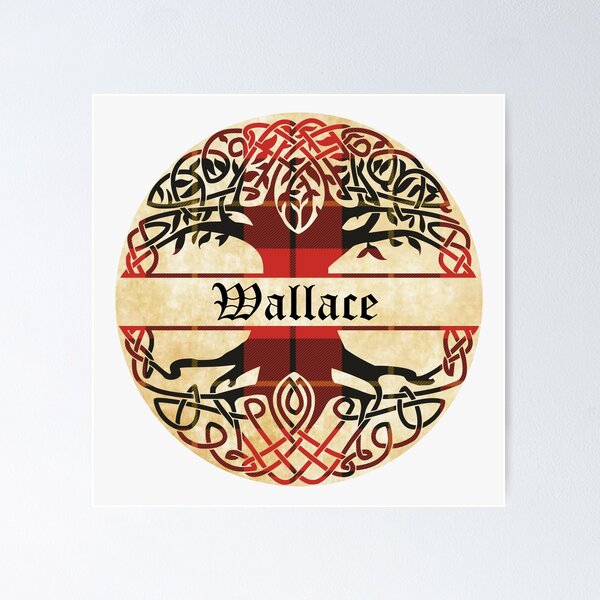Item preview, Wallace Tree of Life Clan Scottish Surname tartan designed and sold by BagTown Clans.