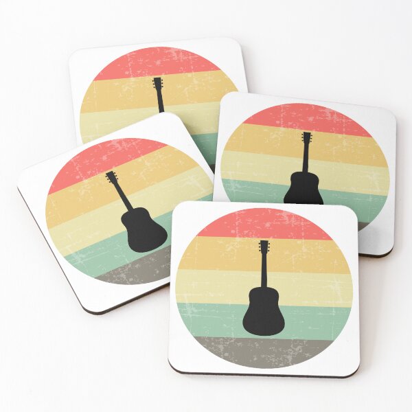 Item preview, Retro Sunset Acoustic Guitar Silhouette designed and sold by JPareDesign.