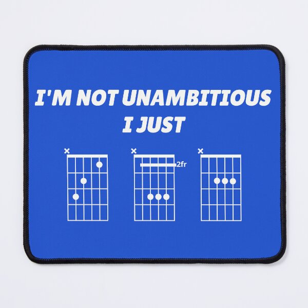 Item preview, I'm Not Unambitious, I Just CBA (guitar chords) designed and sold by guvnaguitars.
