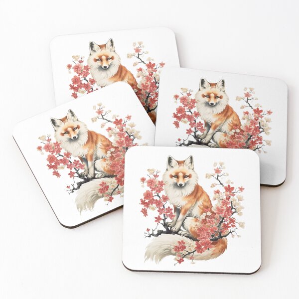 Artikelvorschau, Fuchs japanische Kirschblüten-Blumen-Vintage entworfen und verkauft von KandaShopTH.