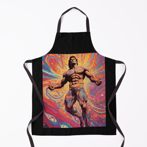 Item preview, 1960s Psychedelic Bodybuilder Illustration designed and sold by JLCableStudio.