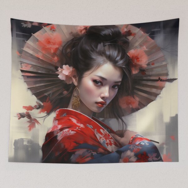 Item preview,  "Elegance in Silence: Geisha Portraits Collection" designed and sold by VinciArt24.