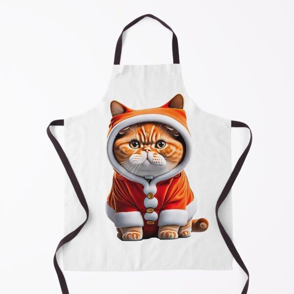 Item preview, AI generative of Scottish Fold cat wearing Santa Claus costume. designed and sold by PhotoSticker-YY.