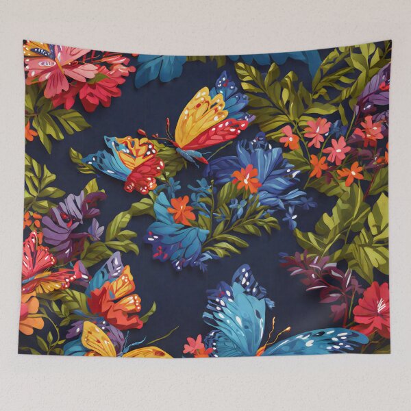 Item preview, Vibrant Butterflies Amidst Lush Greenery designed and sold by Best-Art-32.