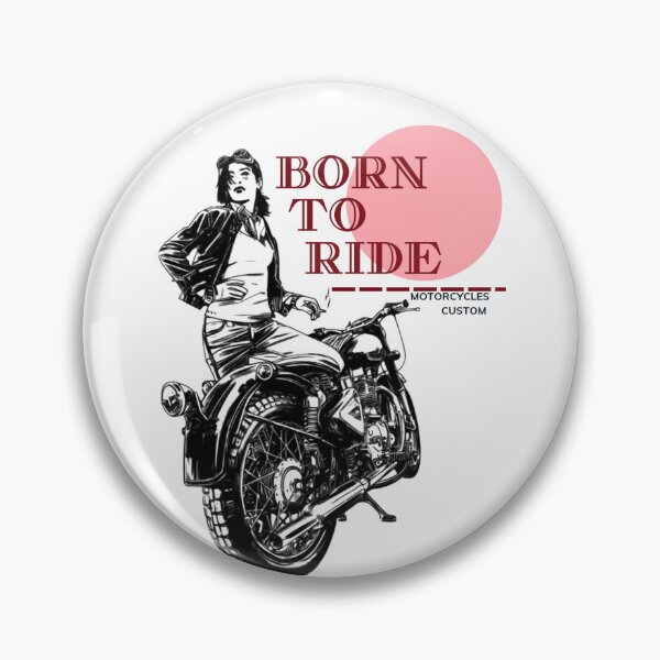 Item preview, woman born to ride motorcycles designed and sold by Skechtman2003.