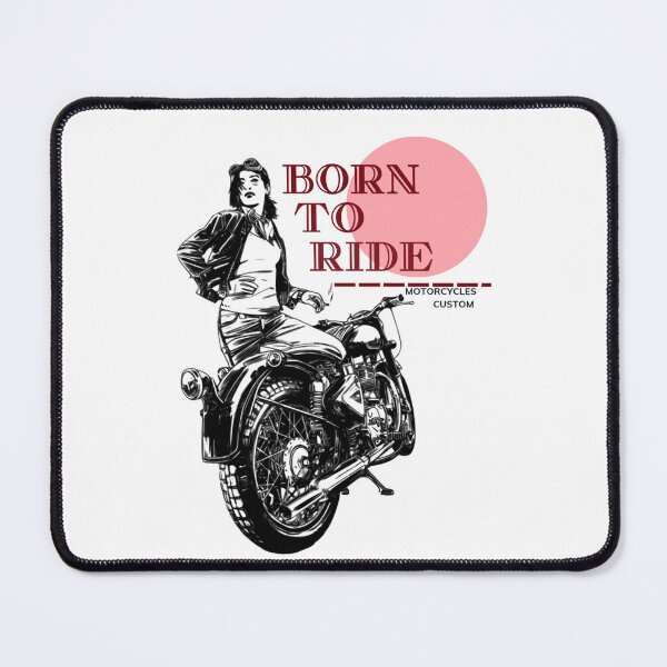 Item preview, woman born to ride motorcycles designed and sold by Skechtman2003.