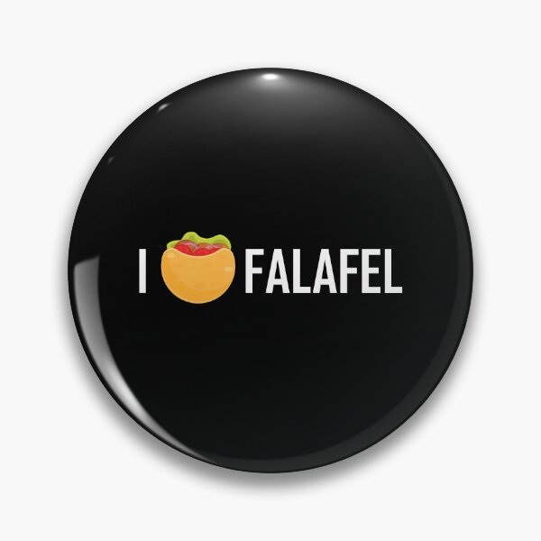 Item preview, I Love Falafel - Pita Bread Heart - Black designed and sold by Chubuter.