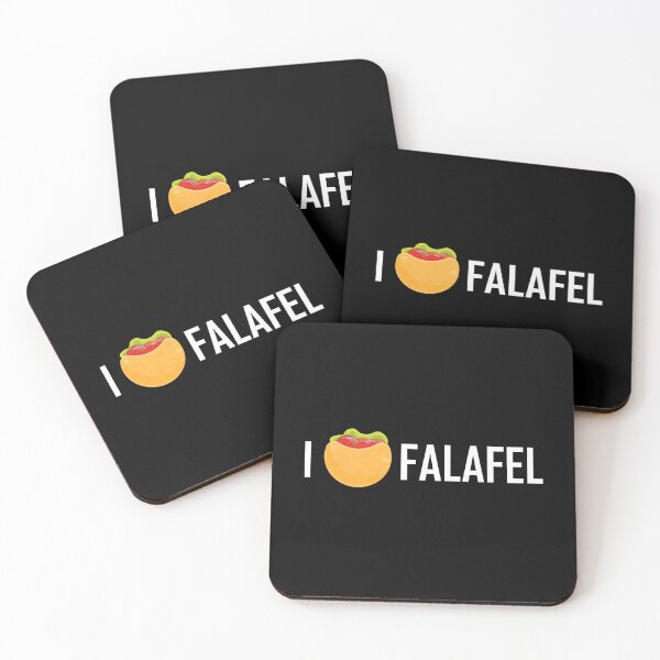Item preview, I Love Falafel - Pita Bread Heart - Black designed and sold by Chubuter.