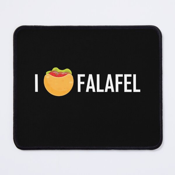 Item preview, I Love Falafel - Pita Bread Heart - Black designed and sold by Chubuter.