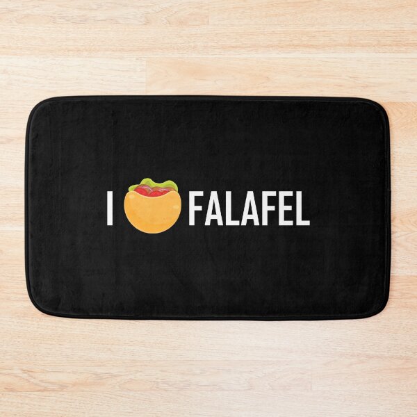 Item preview, I Love Falafel - Pita Bread Heart - Black designed and sold by Chubuter.