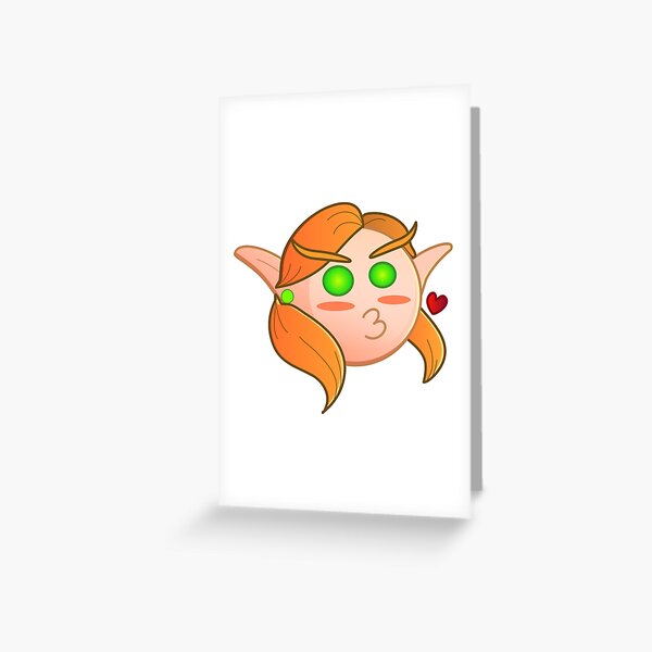 Blood Elf kissing Greeting Card