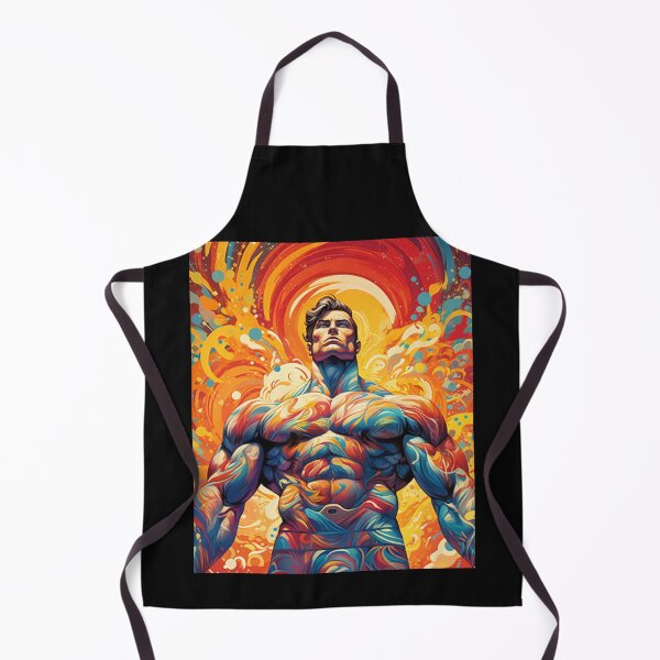 Item preview, 1960s Psychedelic Bodybuilder Illustration designed and sold by JLCableStudio.