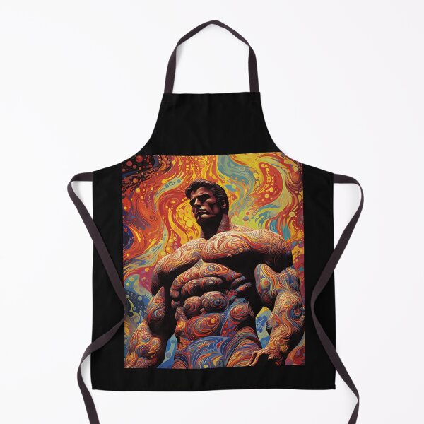 Item preview, 1960s Psychedelic Bodybuilder Illustration designed and sold by JLCableStudio.