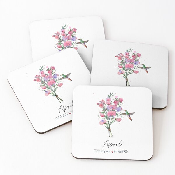 Item preview, April  Birth Flower - Sweet pea designed and sold by Roy & Tiffany.