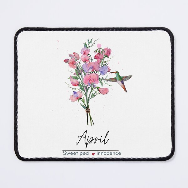 Item preview, April Birth Flower - Sweet pea designed and sold by Roy & Tiffany.