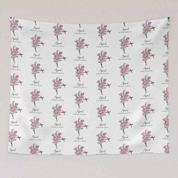 Item preview, April  Birth Flower - Sweet pea designed and sold by Roy & Tiffany.