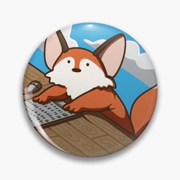 Item preview, A fox and his laptop designed and sold by NotreDameChelle.