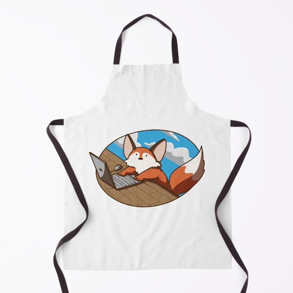 Item preview, A fox and his laptop designed and sold by NotreDameChelle.