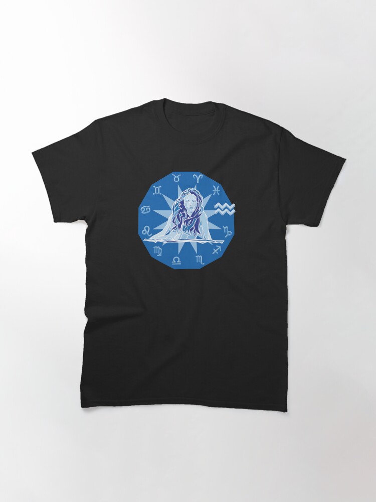 Thumbnail 3 of 7, Classic T-Shirt, Aquarius Dodecagon1 designed and sold by Zodiaconographz.