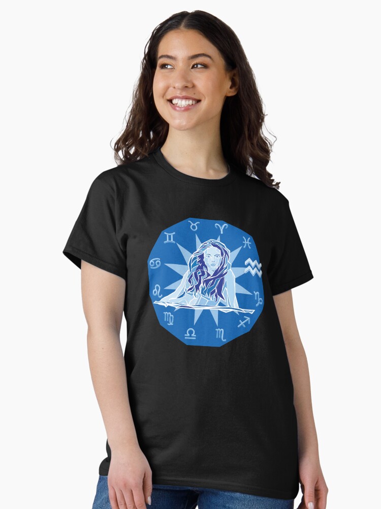 Thumbnail 1 of 7, Classic T-Shirt, Aquarius Dodecagon1 designed and sold by Zodiaconographz.