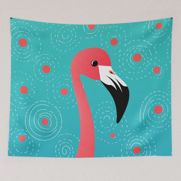 Item preview, Artistic Flamingo Spirals designed and sold by EnchantArtCo.