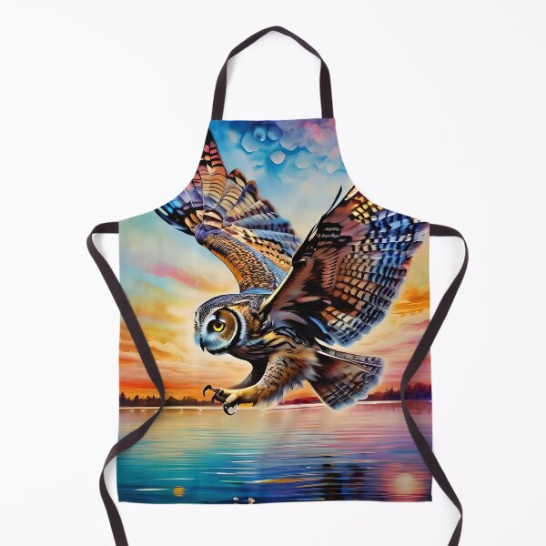 Item preview, Owl Over Pristine Waters designed and sold by tobyheward.