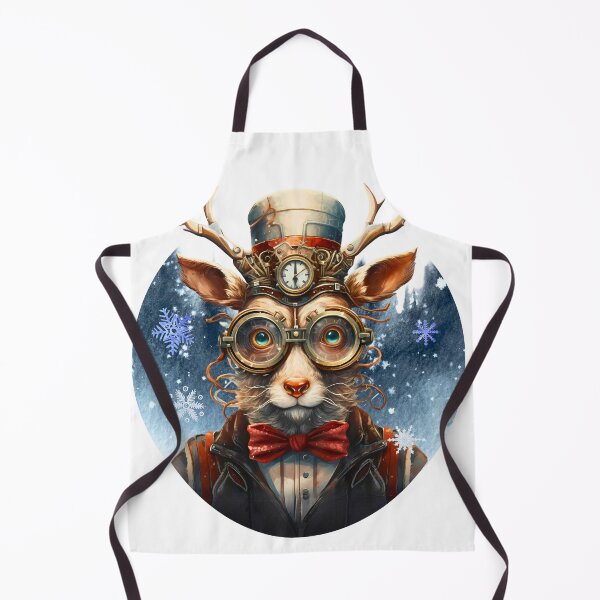 Item preview, Christmas Steampunk Reindeer Sleigher designed and sold by wearandpaper.