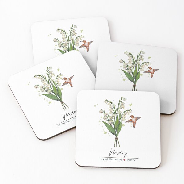 Item preview, May Birth Flower - Lily of the valley designed and sold by Roy & Tiffany.