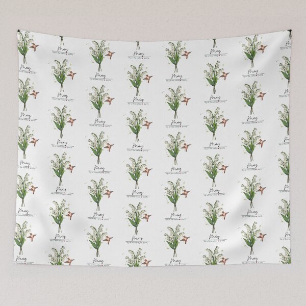 Item preview, May Birth Flower - Lily of the valley designed and sold by Roy & Tiffany.