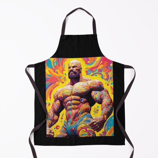 Item preview, 1960s Psychedelic Bodybuilder Illustration designed and sold by JLCableStudio.