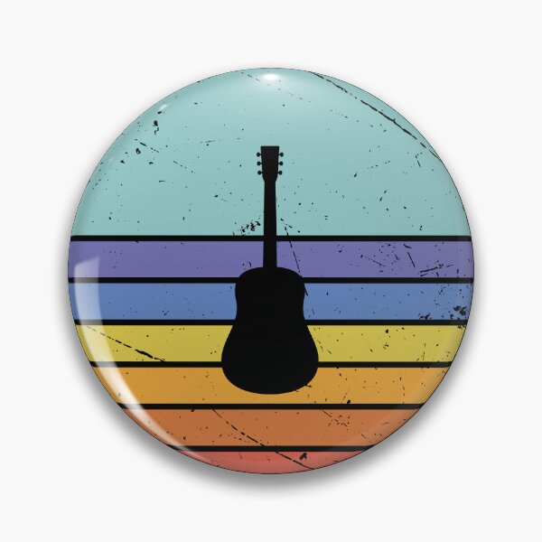 Item preview, Retro Sunset Acoustic Guitar Silhouette designed and sold by JPareDesign.