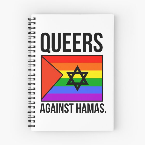 Item preview, Alternative political activism design, “Queers against Hamas”  designed and sold by Rachel the Artist .