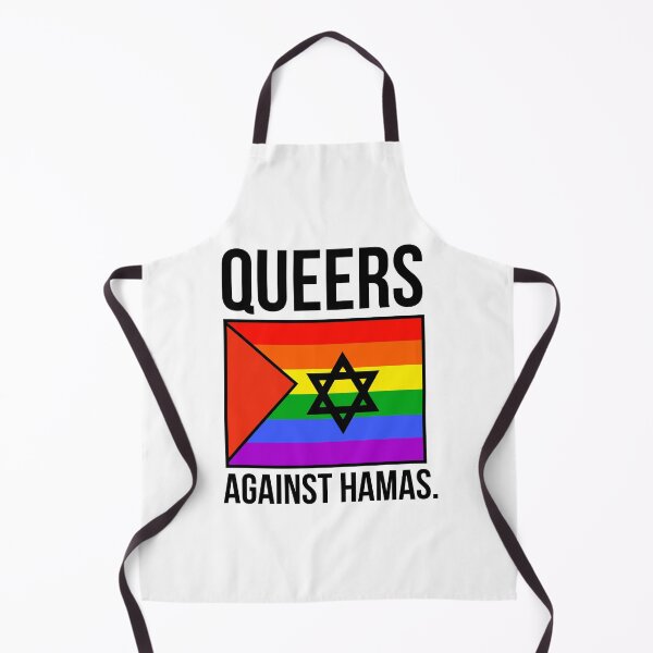 Item preview, Alternative political activism design, “Queers against Hamas”  designed and sold by Rachel the Artist .